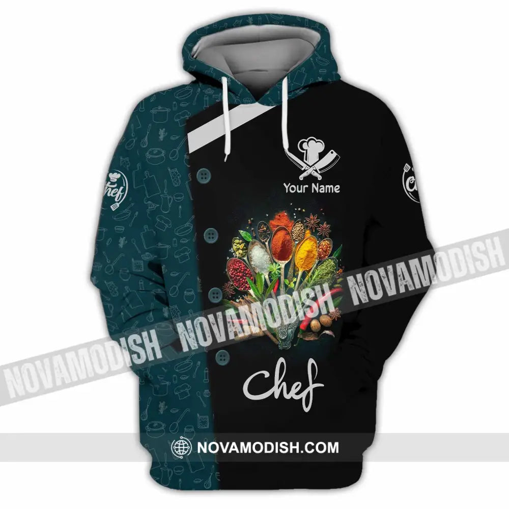 Unisex Shirt - Custom Text Shirt Chef Shirt Hoodie / S T-shirt