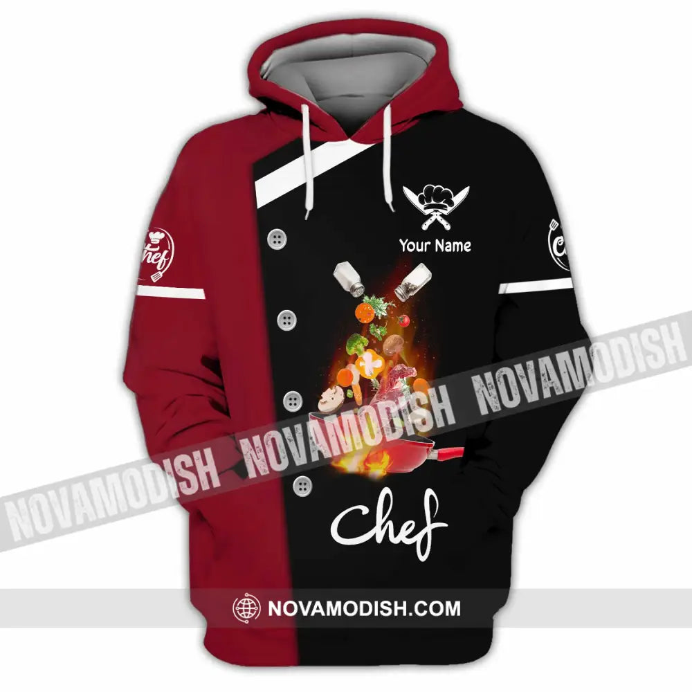 Unisex Shirt - Custom Text Shirt Chef Shirt Hoodie / S T-shirt