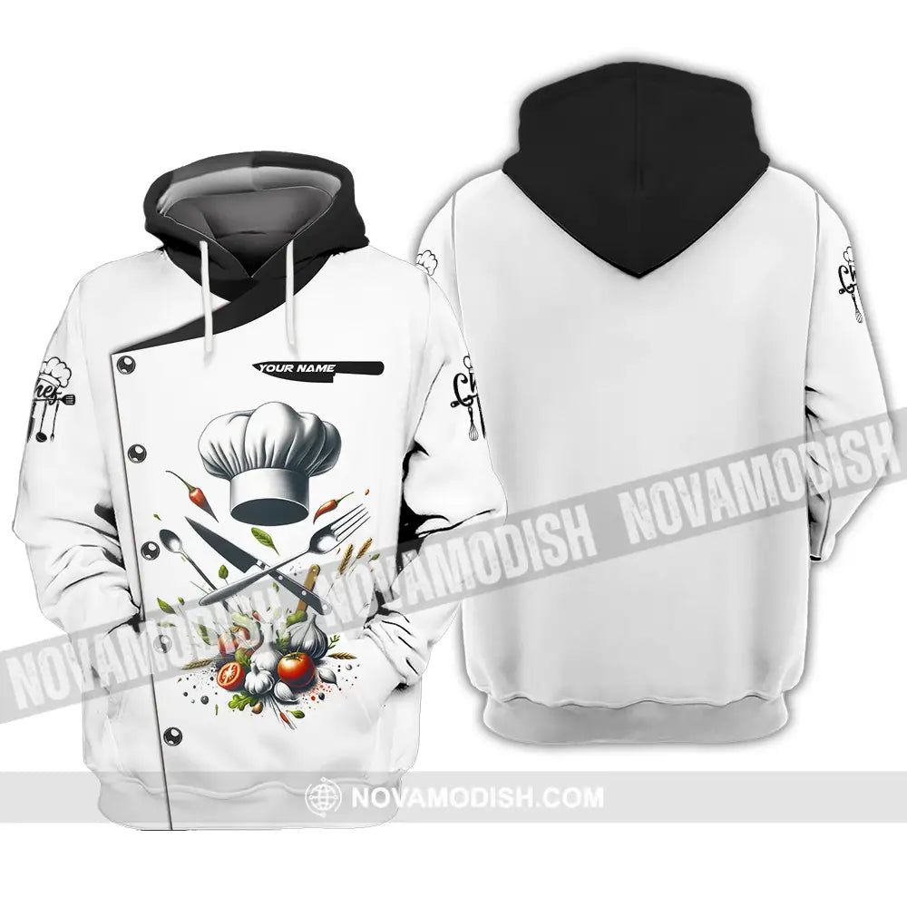 Unisex Shirt - Custom Text Chef Shirt Hoodie / S T-shirt