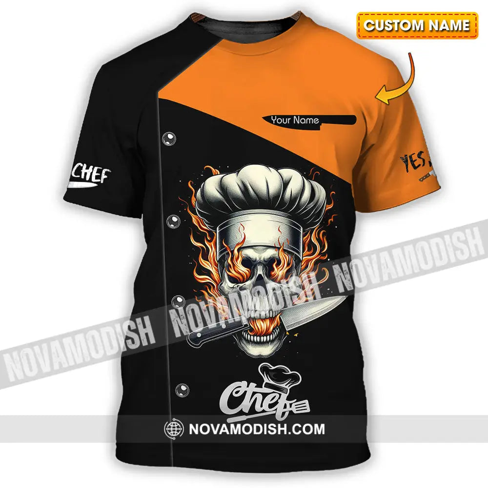 Unisex Shirt - Custom Text Chef Shirt T-shirt