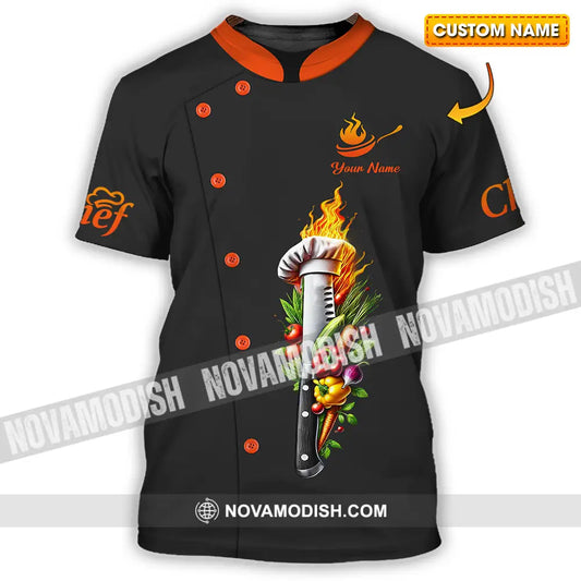 Unisex Shirt - Custom Text Shirt Chef T-shirt