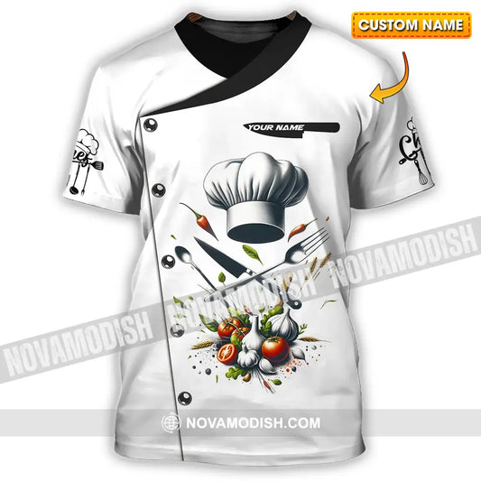 Unisex Shirt - Custom Text Chef Shirt T-shirt