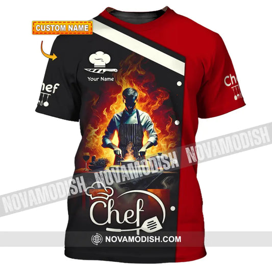 Unisex Shirt - Custom Text Shirt Chef Shirt T-shirt