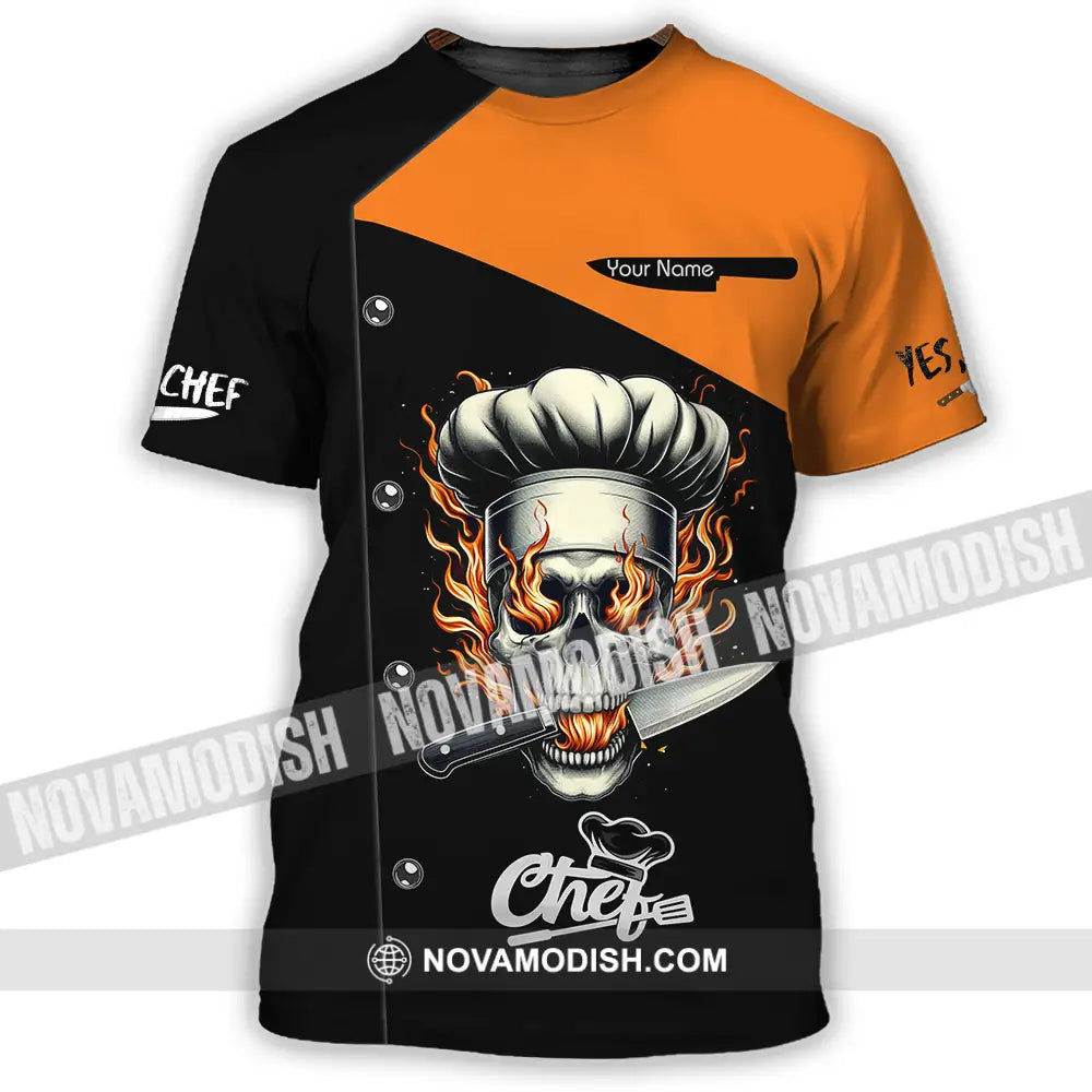 Unisex Shirt - Custom Text Chef Shirt T-Shirt / S T-shirt