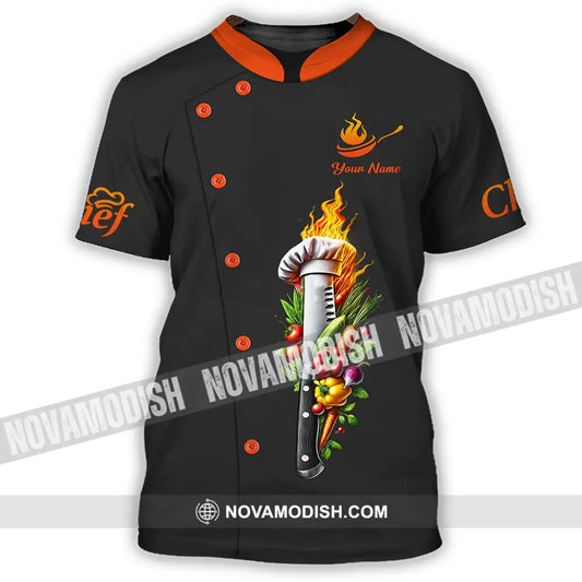 Unisex Shirt - Custom Text Shirt Chef T-Shirt / S T-shirt