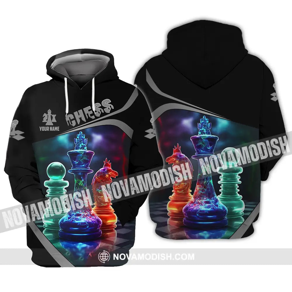 Unisex Shirt - Custom Text Shirt Chess Hoodie / S T-shirt