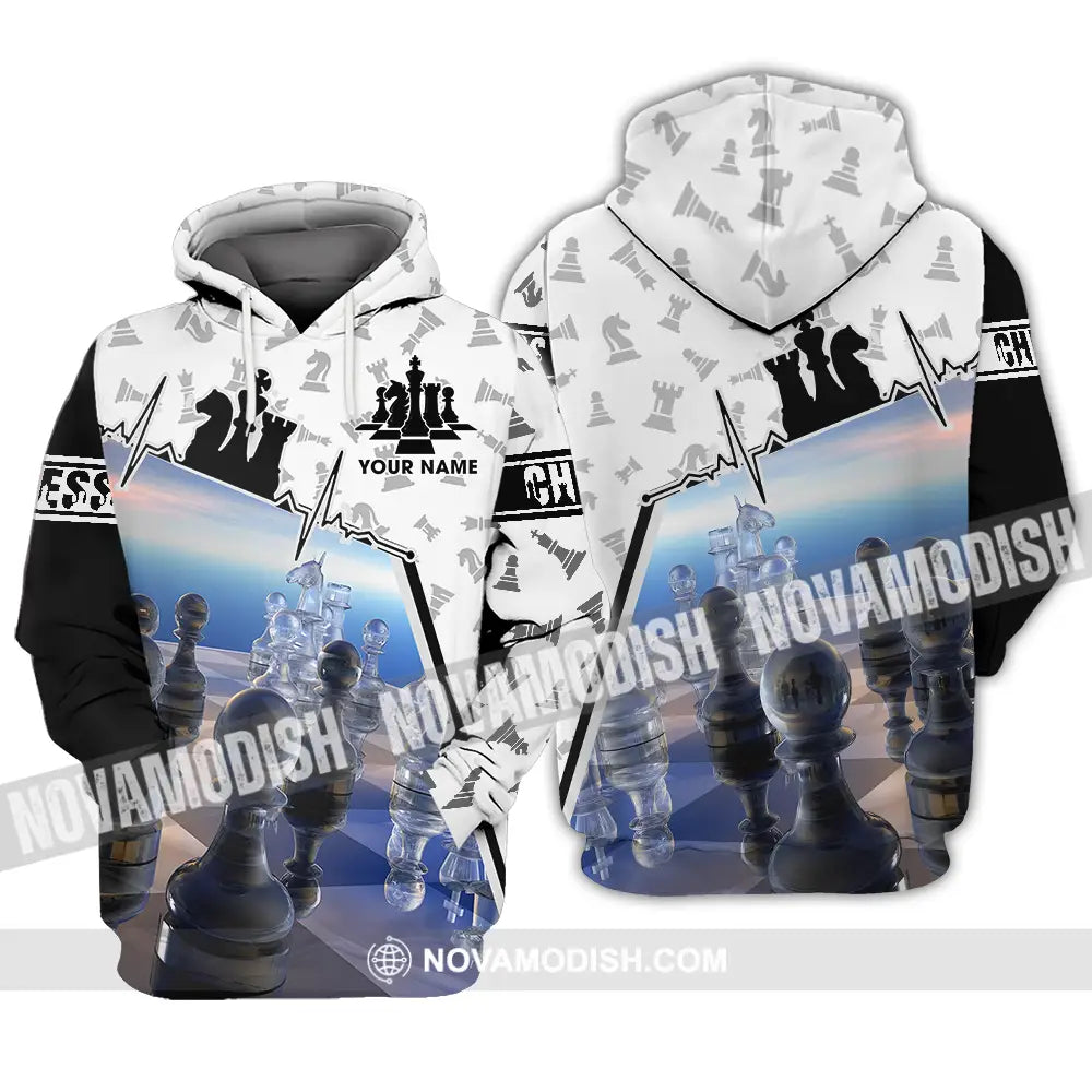 Unisex Shirt - Custom Text Shirt Chess Hoodie / S T-shirt