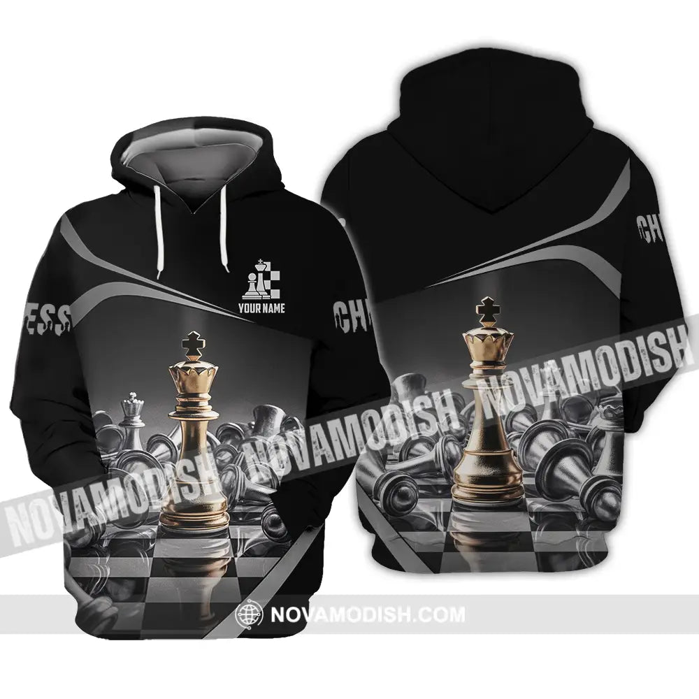 Unisex Shirt - Custom Text Shirt Chess Hoodie / S T-shirt