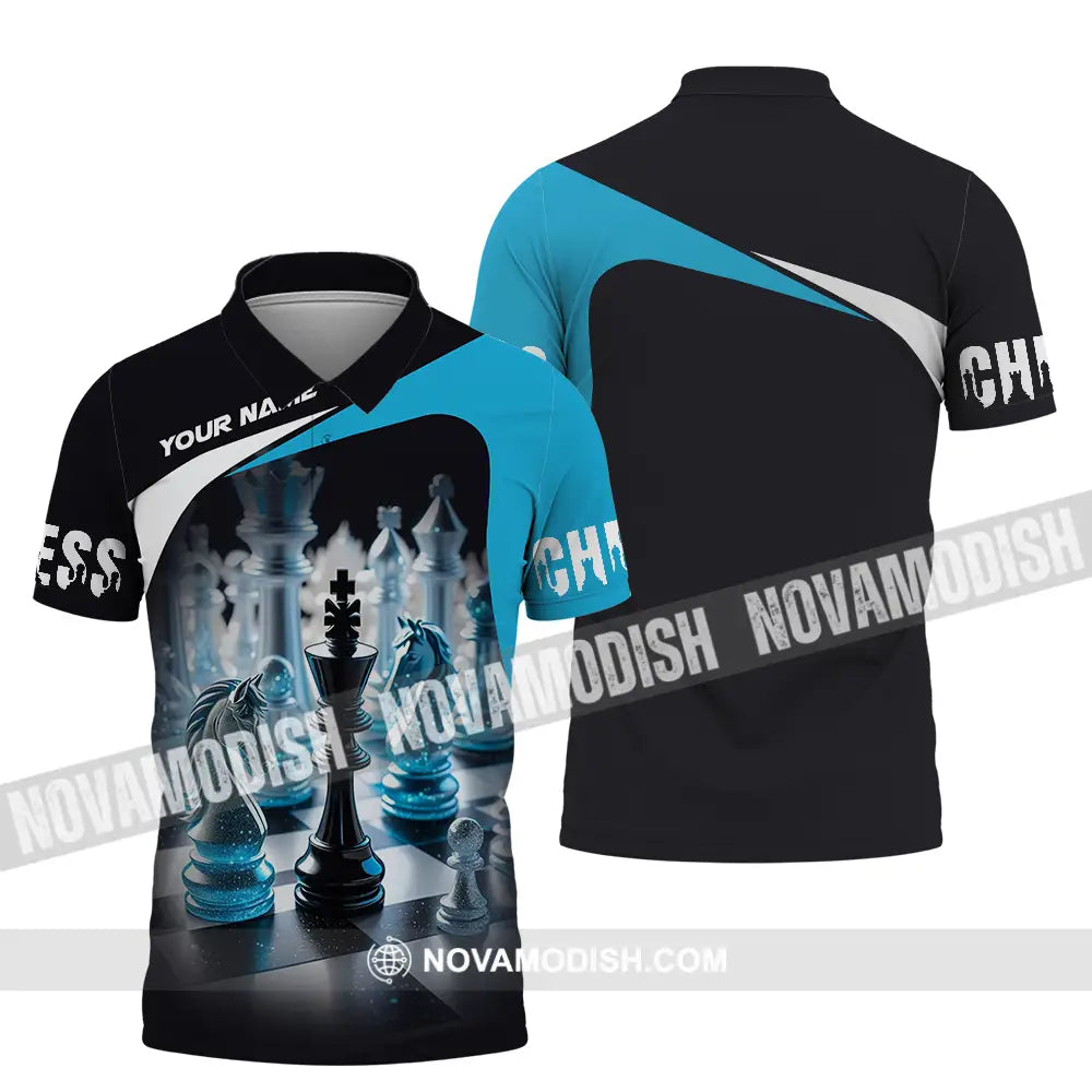 Unisex Shirt - Custom Text Shirt Chess Polo Shirt / S T-shirt
