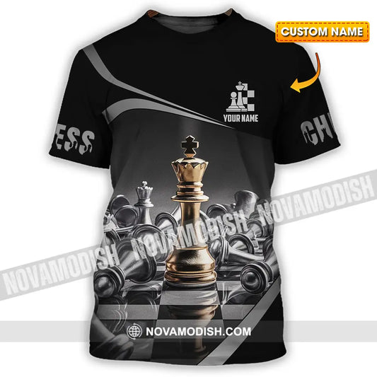Unisex Shirt - Custom Text Shirt Chess T-shirt