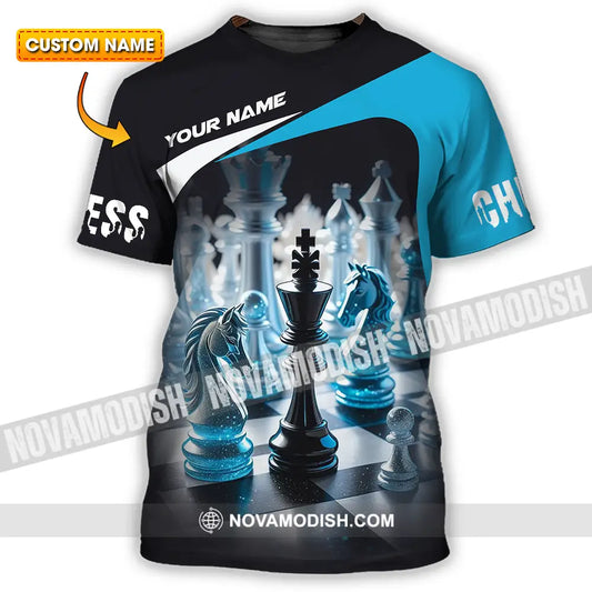 Unisex Shirt - Custom Text Shirt Chess T-shirt