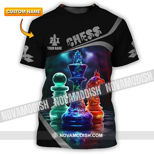 Unisex Shirt - Custom Text Shirt Chess T-shirt