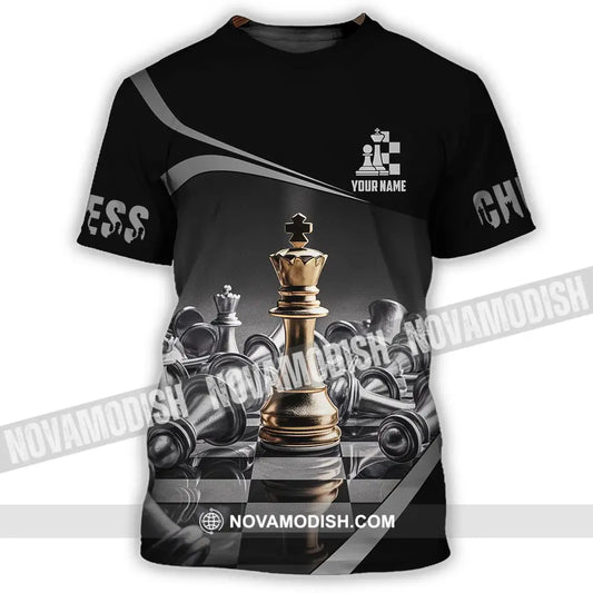 Unisex Shirt - Custom Text Shirt Chess T-Shirt / S T-shirt