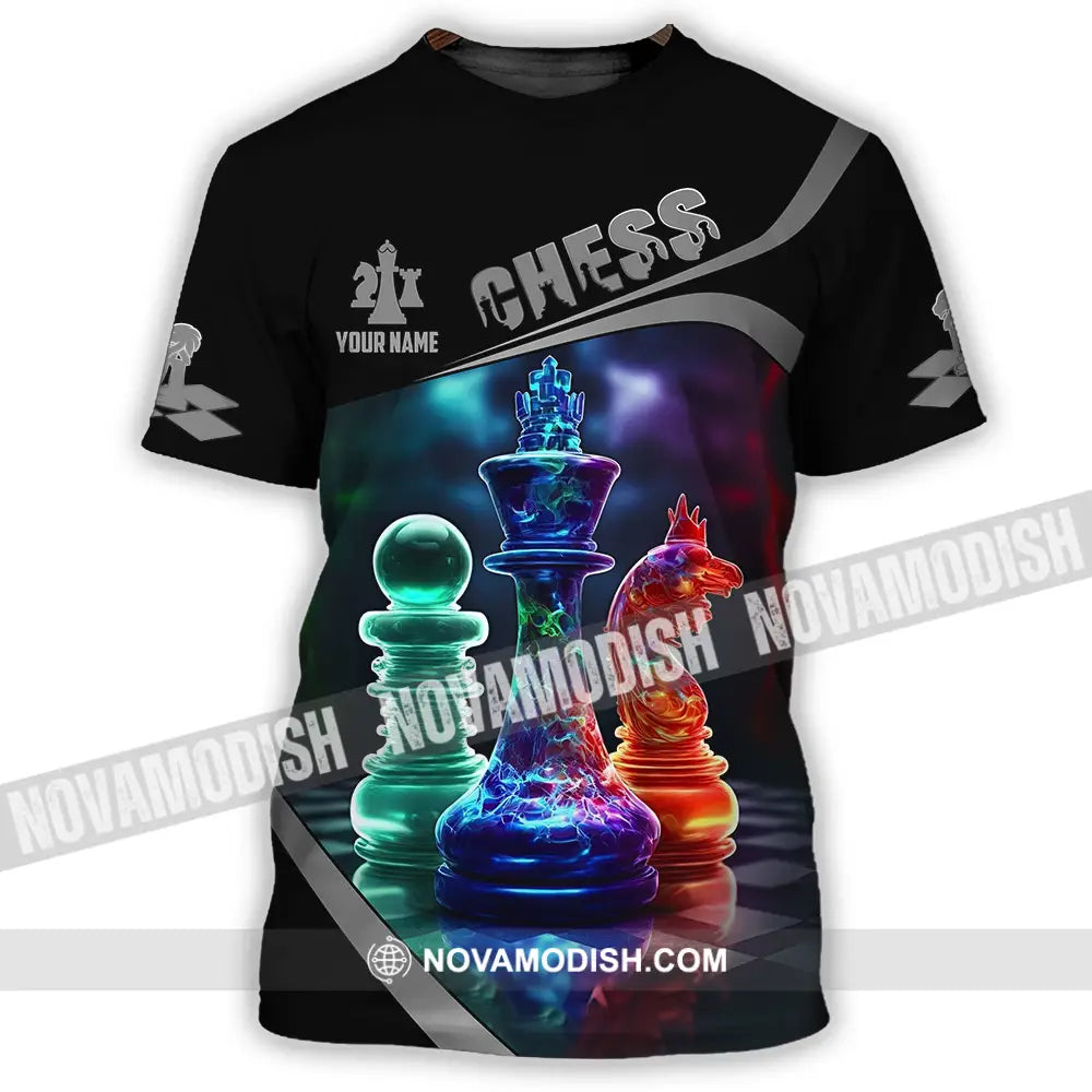 Unisex Shirt - Custom Text Shirt Chess T-Shirt / S T-shirt