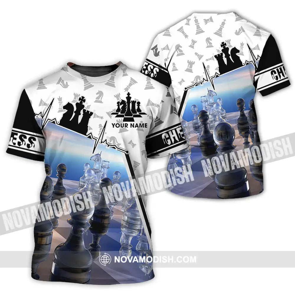 Unisex Shirt - Custom Text Shirt Chess T-Shirt / S T-shirt