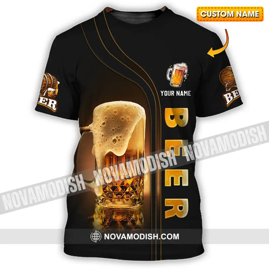 Unisex Shirt - Custom Text Shirt Chill With Beer T-shirt