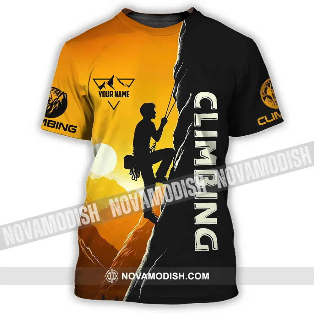Unisex Shirt - Custom Text Shirt Climbing T-Shirt / S T-shirt
