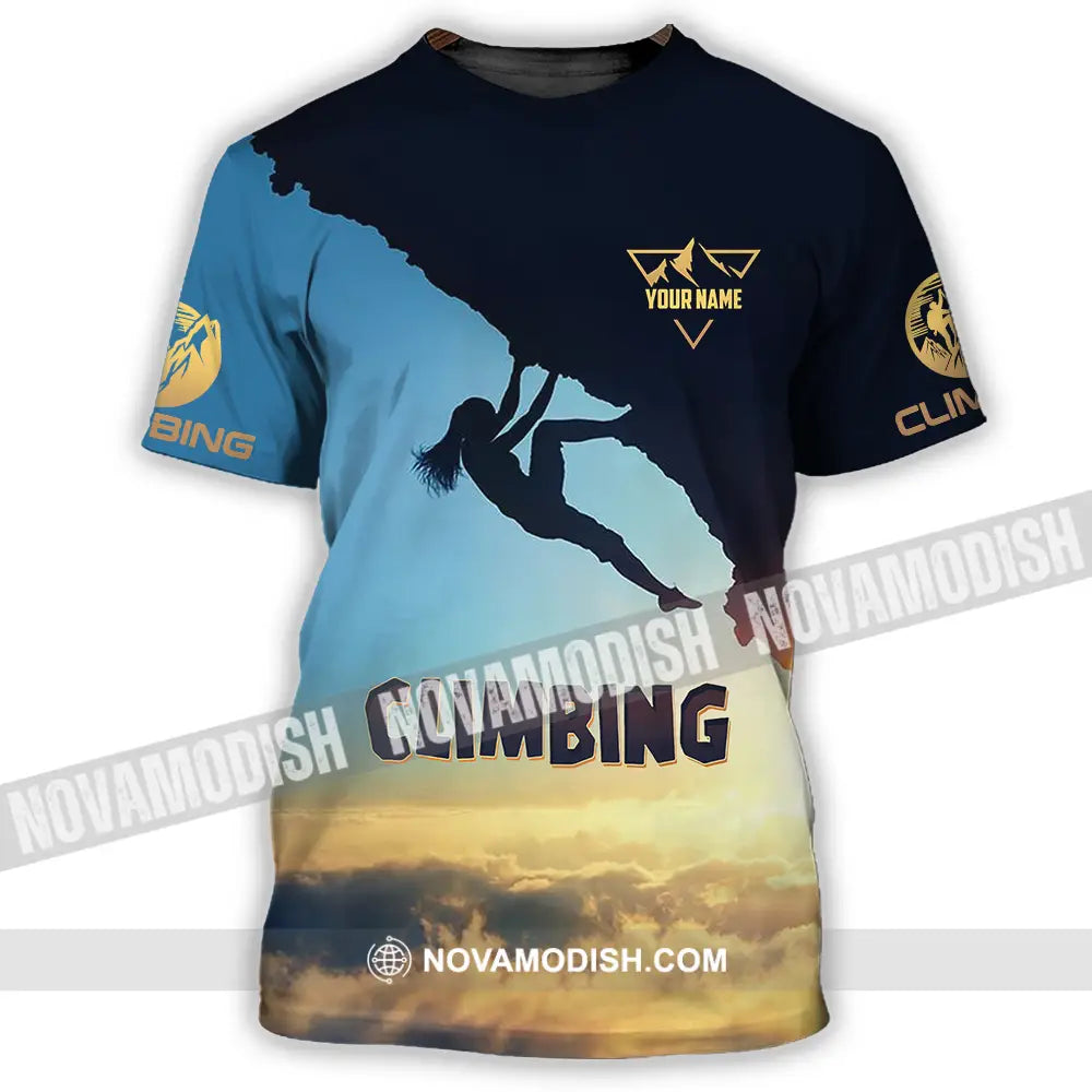 Unisex Shirt - Custom Text Shirt Climbing T-Shirt / S T-shirt