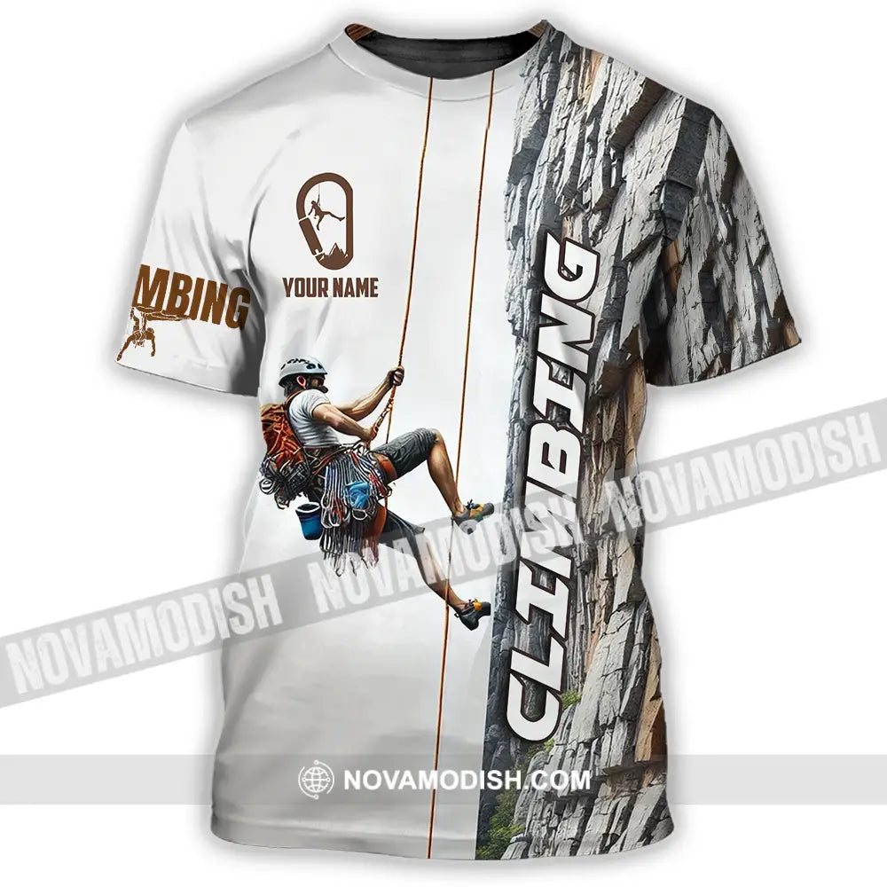 Unisex Shirt - Custom Text Shirt Climbing T-Shirt / S T-shirt