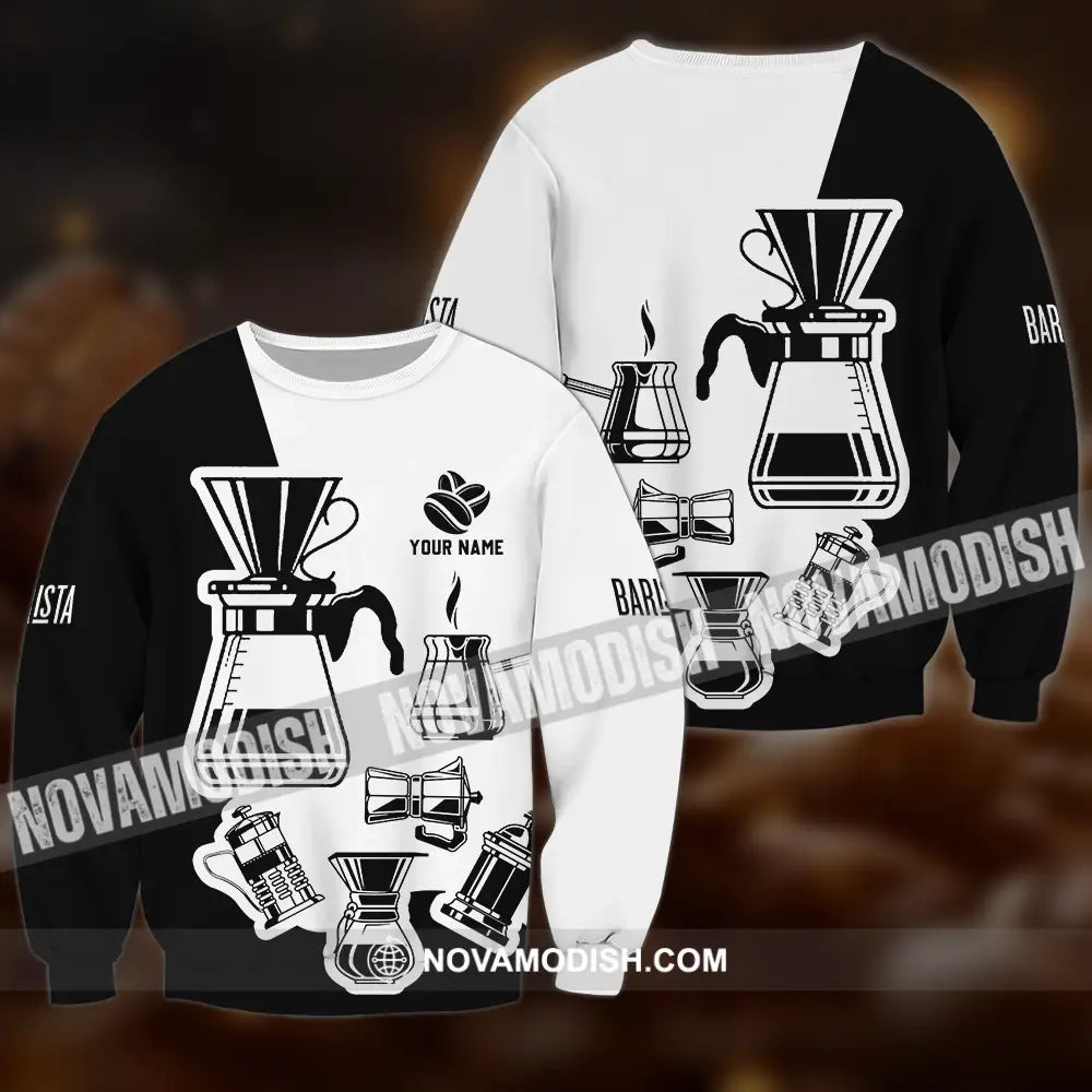 Unisex Shirt - Custom Text Shirt Coffee Shirt Long Sleeve / S T-shirt