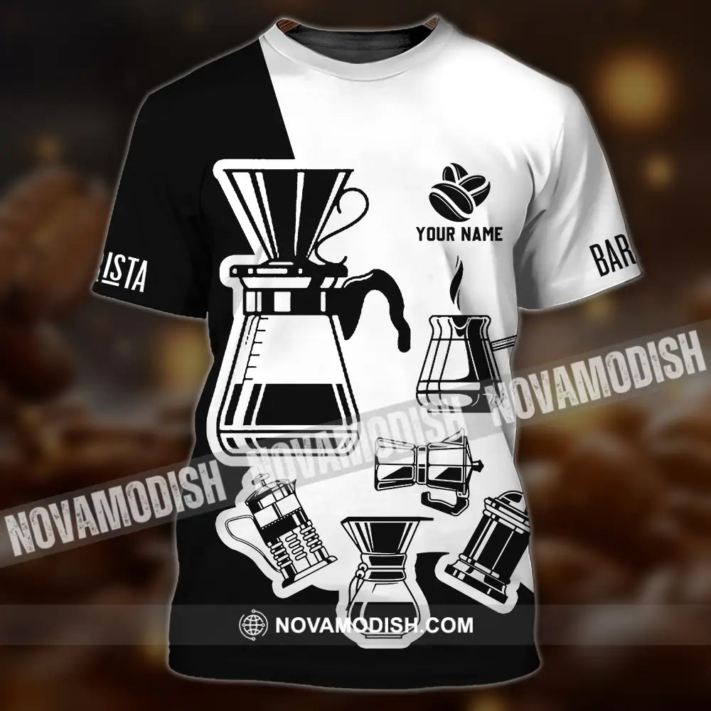 Unisex Shirt - Custom Text Shirt Coffee Shirt T-Shirt / S T-shirt