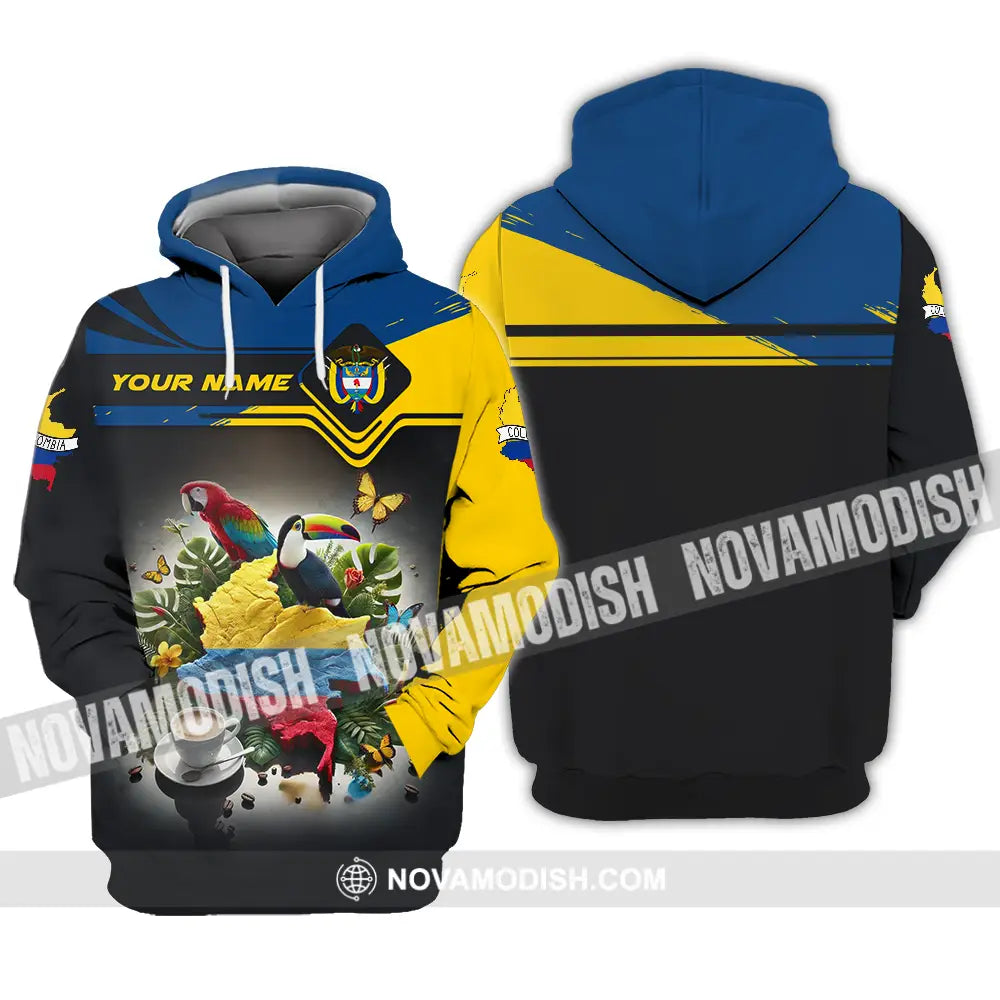 Unisex Shirt - Custom Text Shirt Colombia Hoodie / S T-shirt