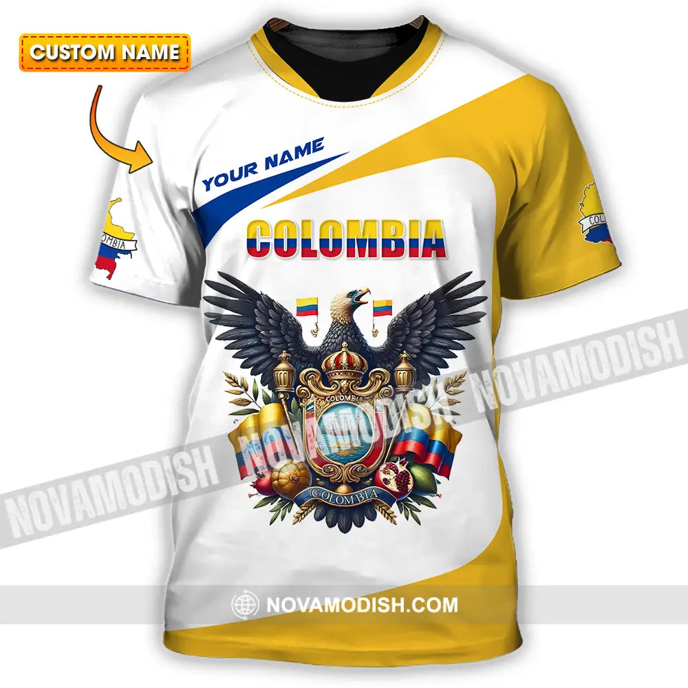 Unisex Shirt - Custom Text Shirt Colombia T-shirt