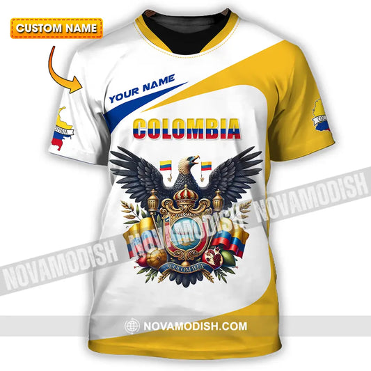 Unisex Shirt - Custom Text Shirt Colombia T-shirt