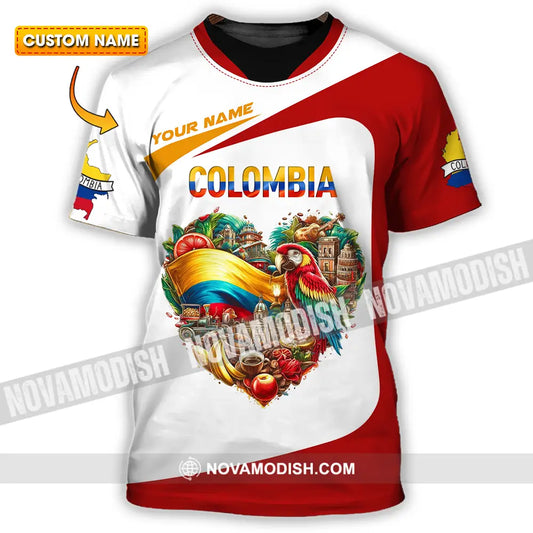 Unisex Shirt - Custom Text Shirt Colombia T-shirt