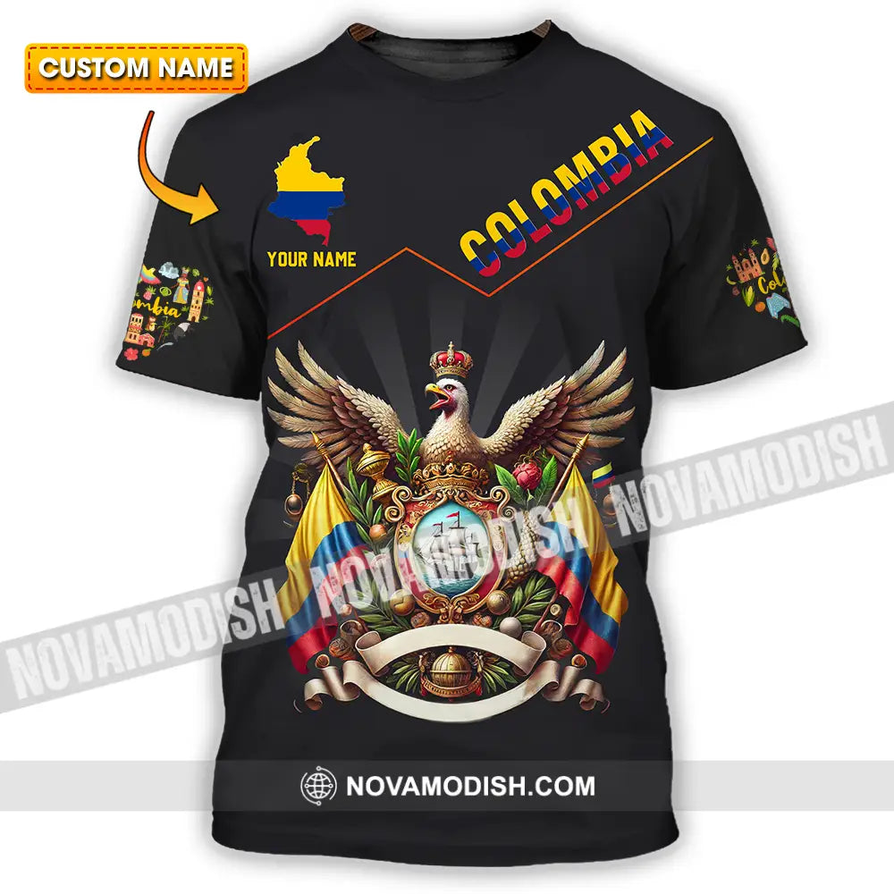 Unisex Shirt - Custom Text Shirt Colombia T-shirt