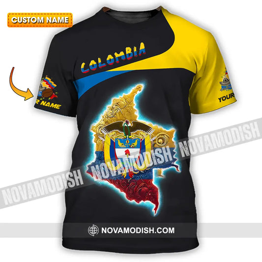 Unisex Shirt - Custom Text Shirt Colombia T-shirt