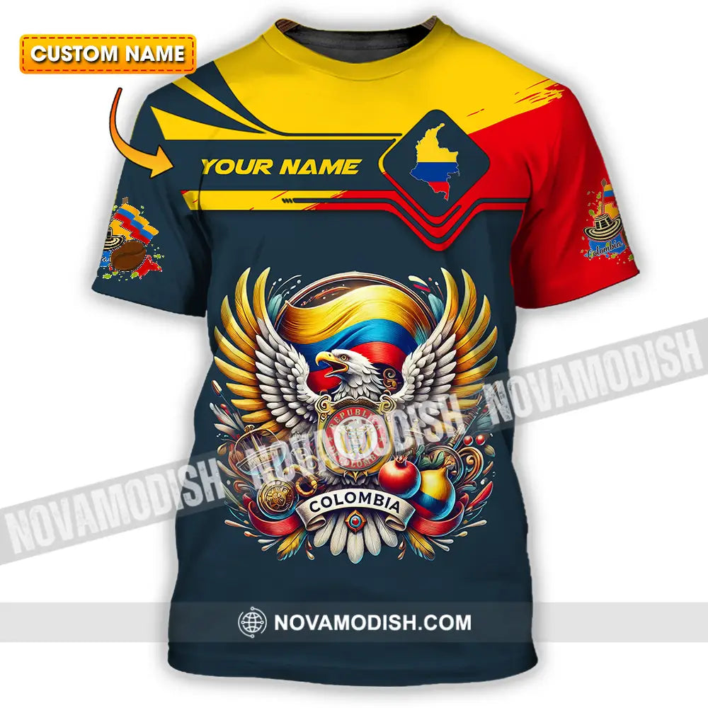 Unisex Shirt - Custom Text Shirt Colombia T-shirt