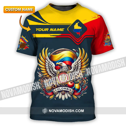 Unisex Shirt - Custom Text Shirt Colombia T-shirt