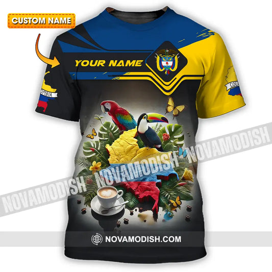 Unisex Shirt - Custom Text Shirt Colombia T-shirt