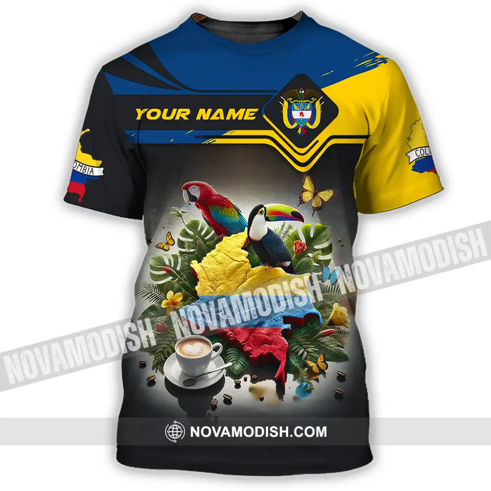 Unisex Shirt - Custom Text Shirt Colombia T-Shirt / S T-shirt