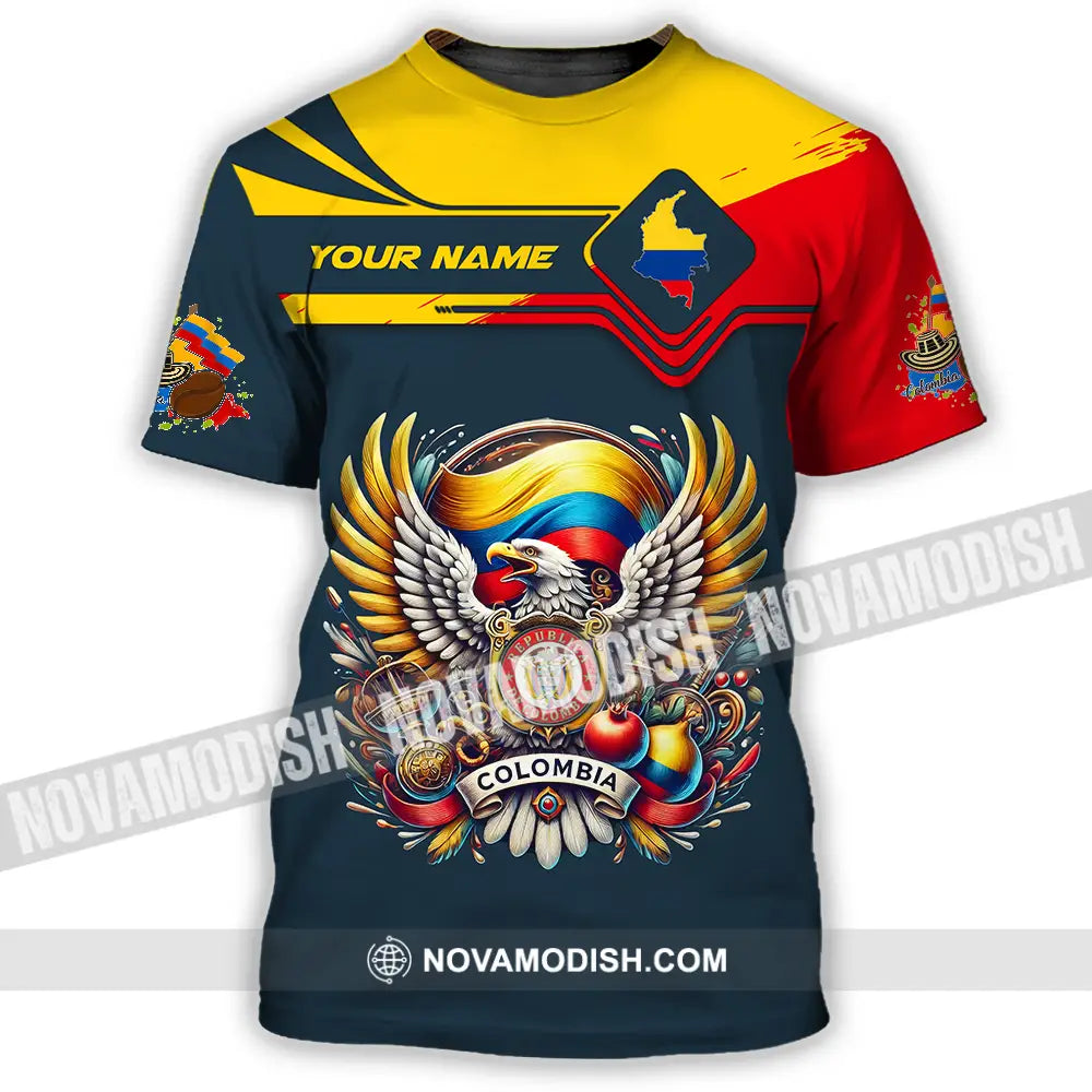 Unisex Shirt - Custom Text Shirt Colombia T-Shirt / S T-shirt