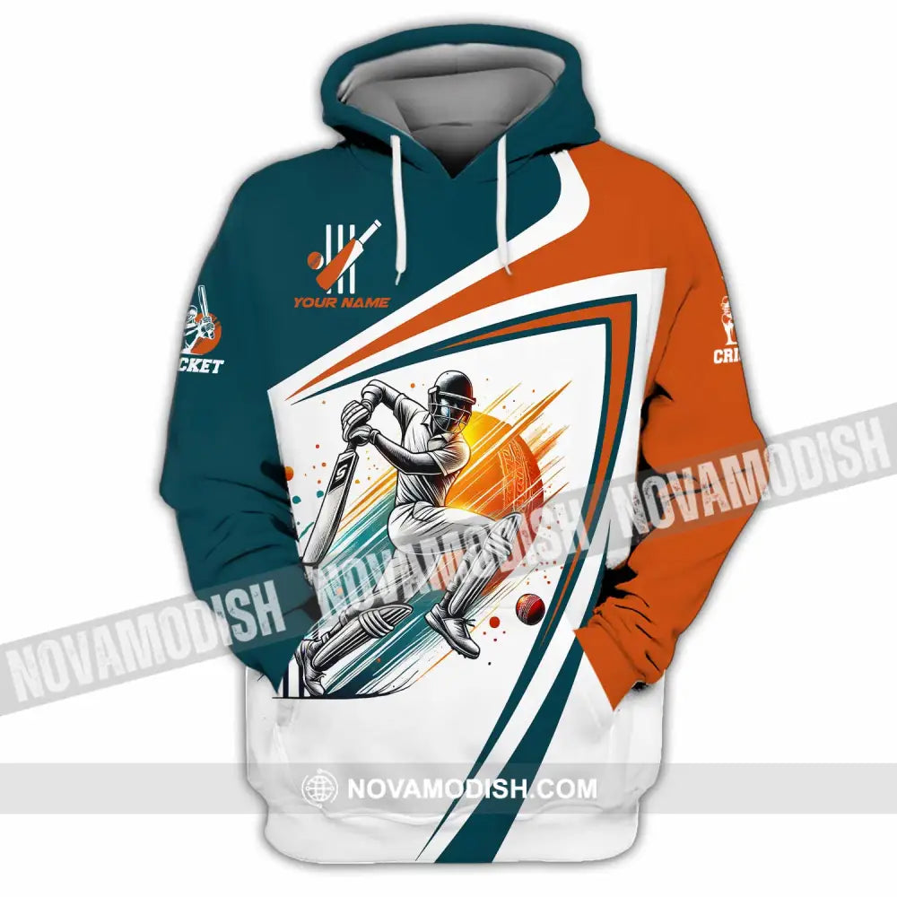 Unisex Shirt - Custom Text Cricket Hoodie / S T-Shirt