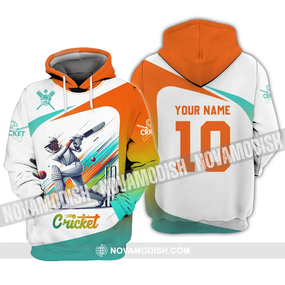 Unisex Shirt - Custom Text Shirt Cricket Shirt Hoodie / S T-shirt