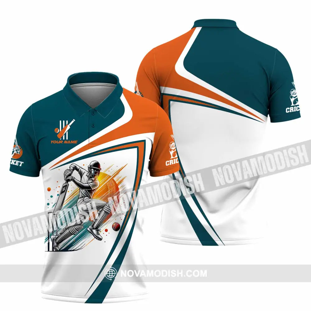 Unisex Shirt - Custom Text Cricket Polo / S T-Shirt