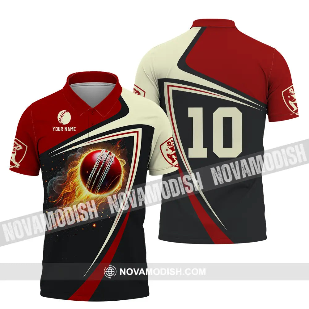 Unisex Shirt - Custom Text Shirt Cricket Shirt Polo Shirt / S T-shirt
