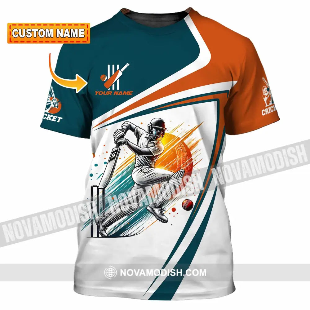 Unisex Shirt - Custom Text Cricket T-Shirt