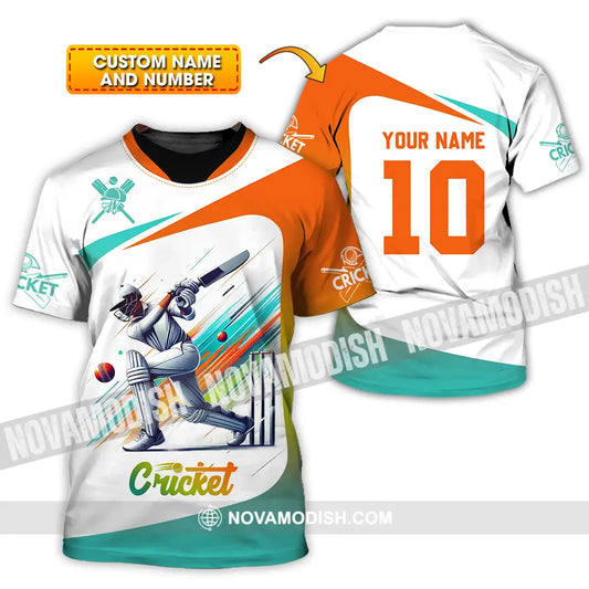 Unisex Shirt - Custom Text Shirt Cricket Shirt T-shirt
