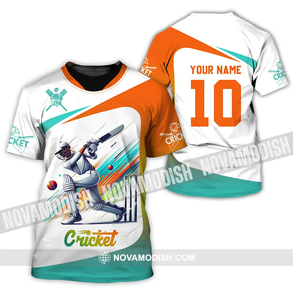 Unisex Shirt - Custom Text Shirt Cricket Shirt T-Shirt / S T-shirt