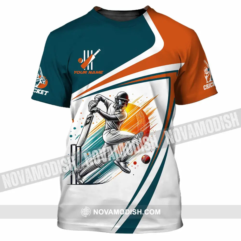Unisex Shirt - Custom Text Cricket T-Shirt / S T-Shirt