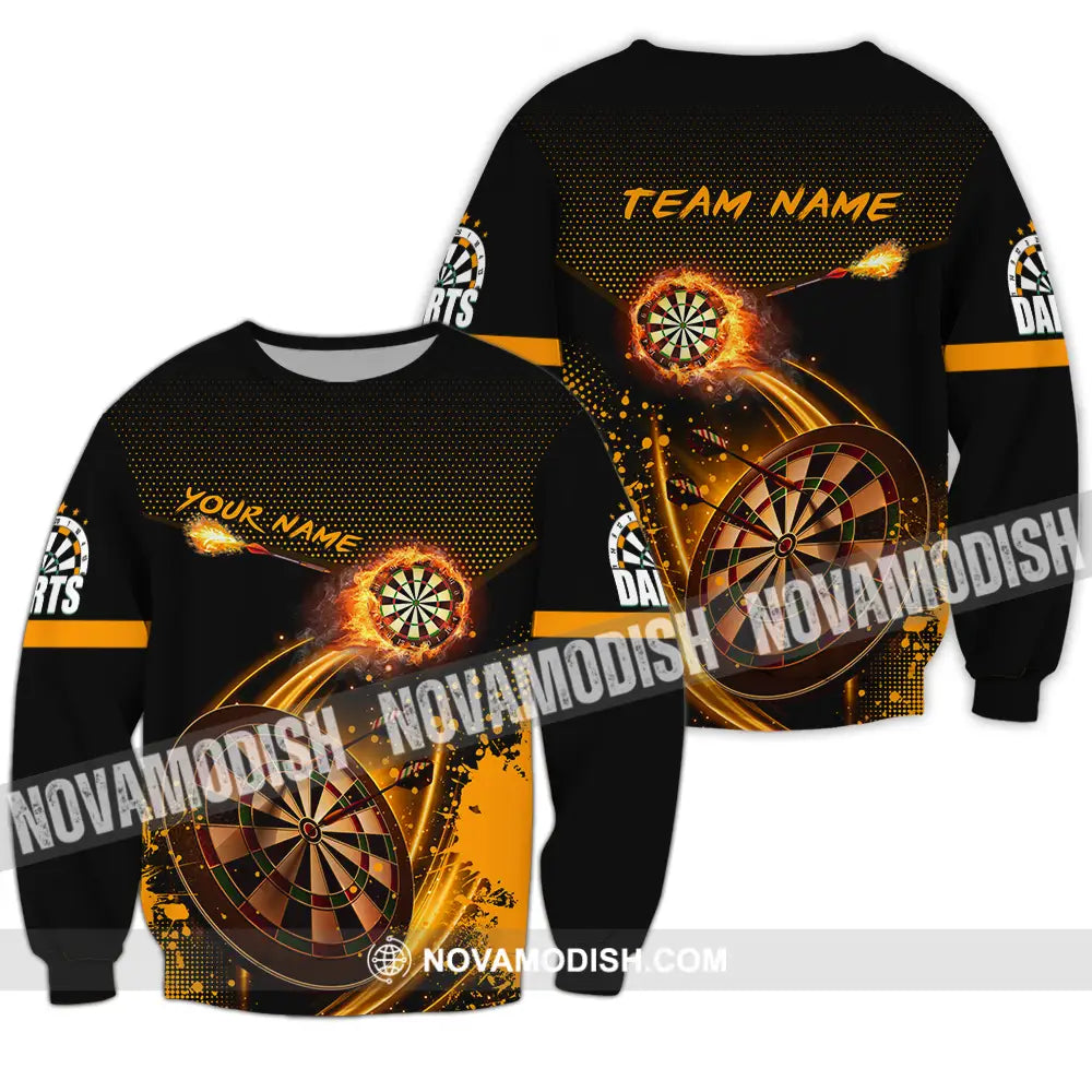 Unisex Shirt - Custom Text Shirt Dart Shirt Long Sleeve / S T-shirt