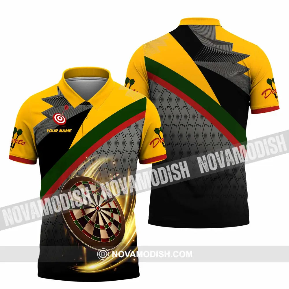 Unisex Shirt - Custom Text Shirt Dart Polo Shirt / S T-shirt
