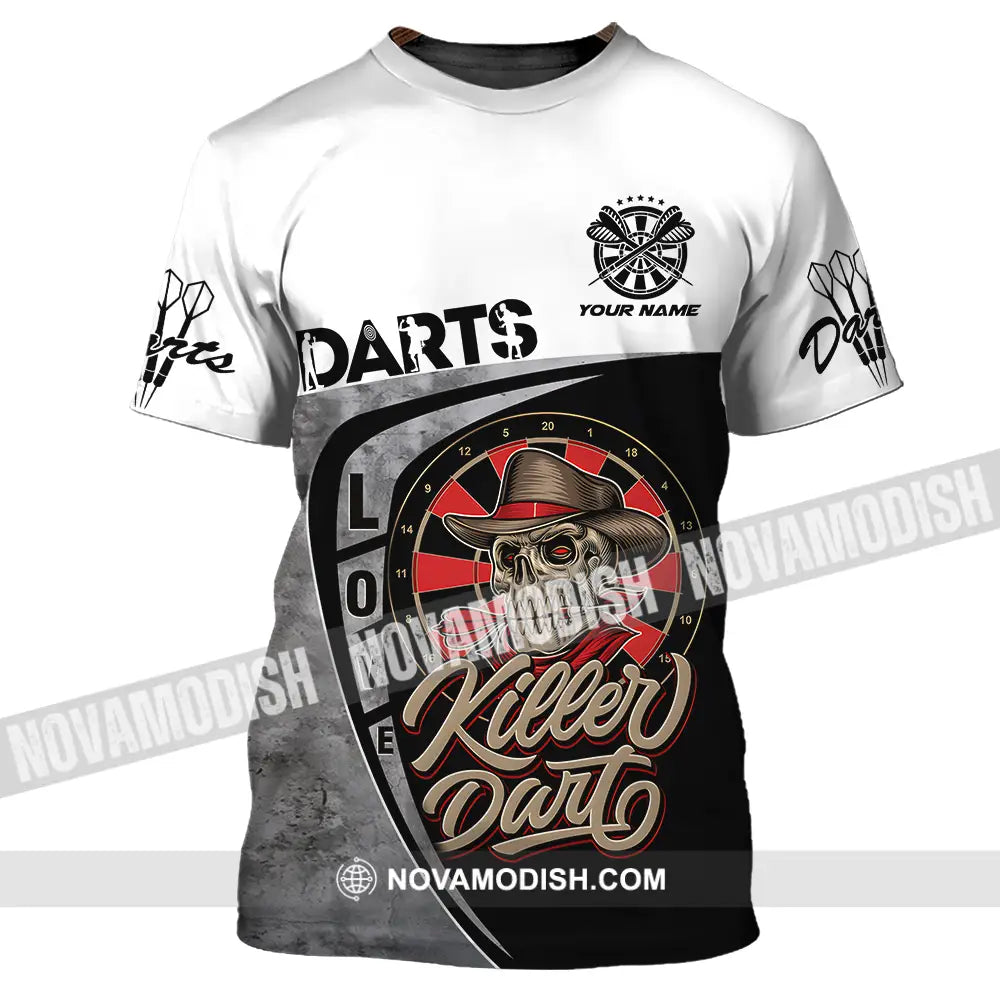 Unisex Shirt - Custom Text Darts Player Sport Shirt Killer T-Shirt / S T-shirt