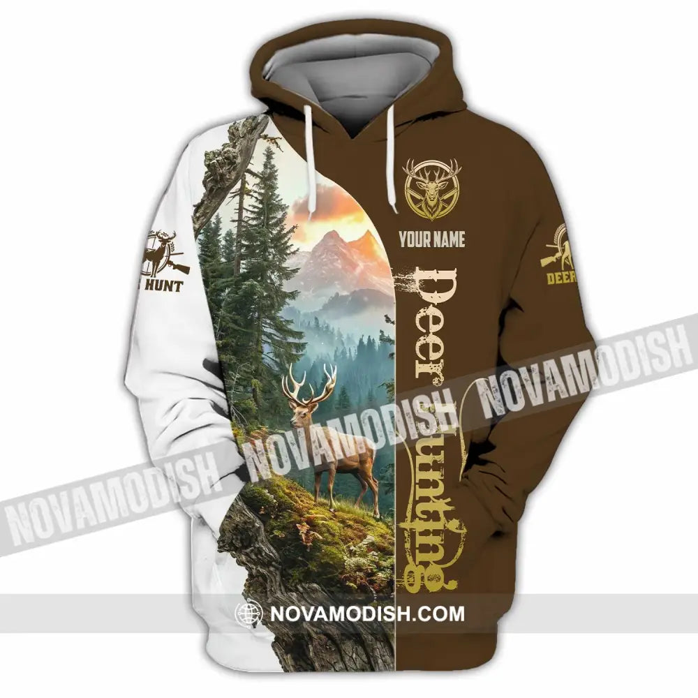 Unisex Shirt - Custom Text Shirt Deer Hunting Hoodie / S T-shirt