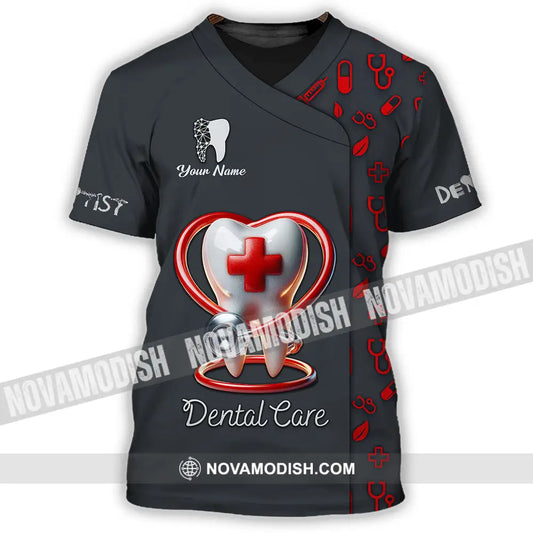 Unisex Shirt - Custom Text Shirt Dental Care T-Shirt / S T-shirt