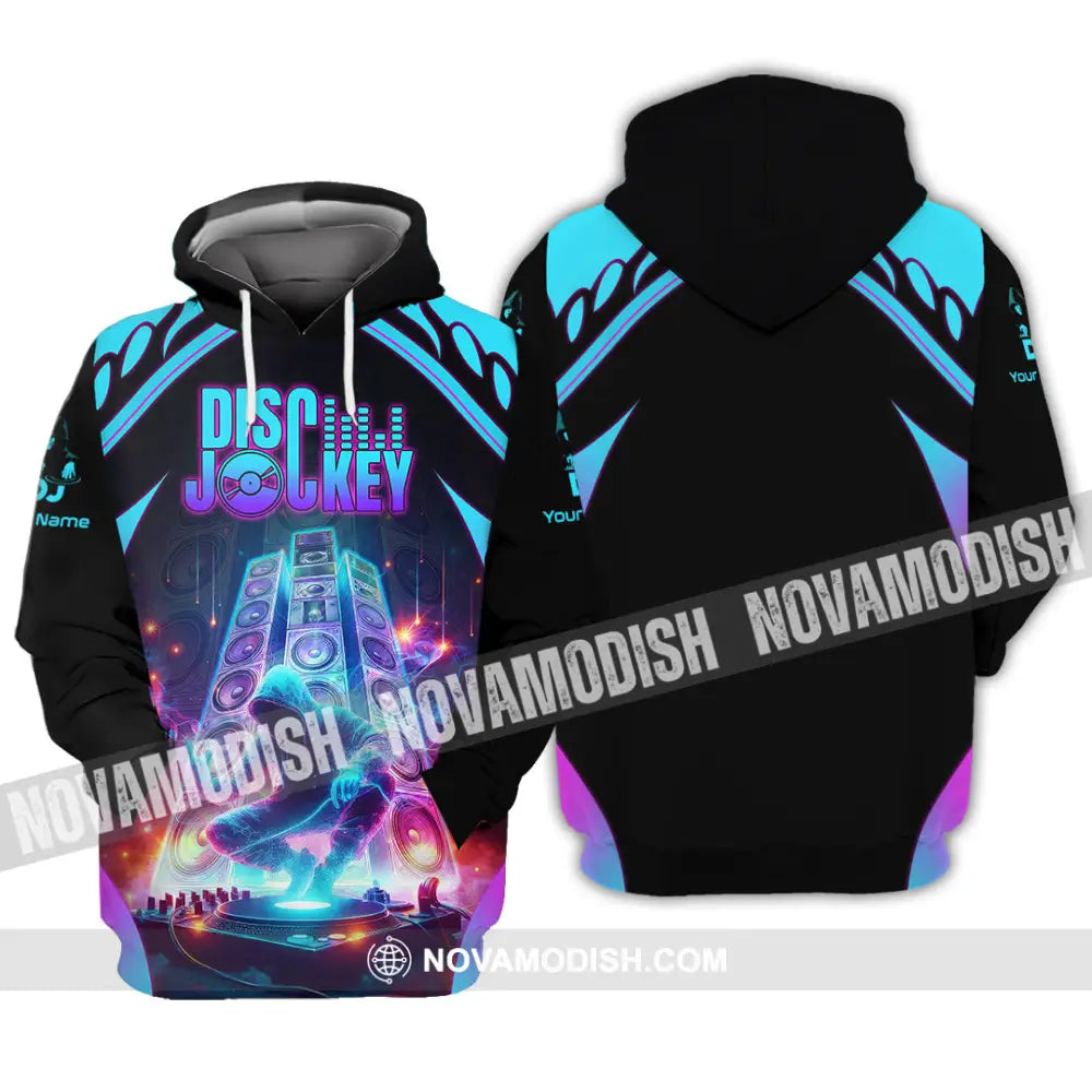 Unisex Shirt - Custom Text Dis Jockey Hoodie / S T-Shirt